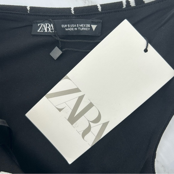 ZARA Floral Knit Asymmetrical Top - Picture 9 of 9